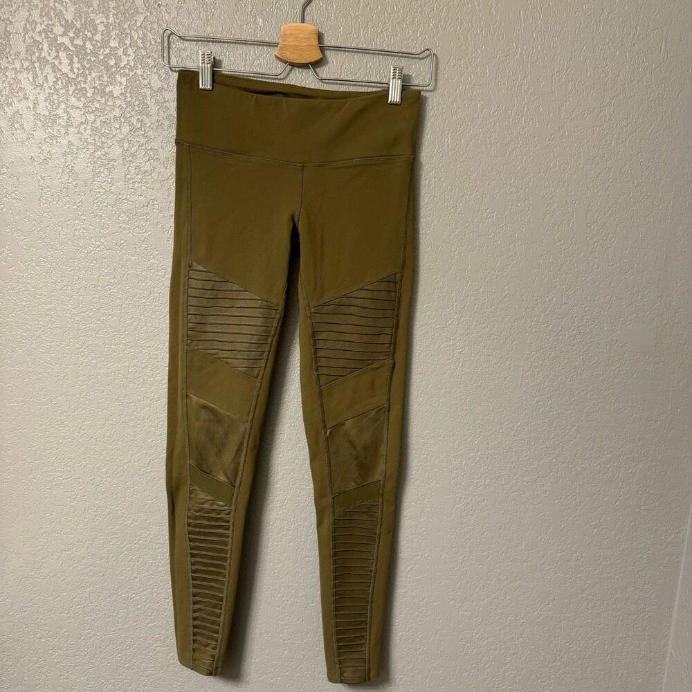 ALO Yoga Olive Green Moto Leggings